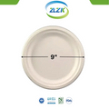 9-Inch Heavy-Duty Sugarcane Bagasse Plates (100 Pack)